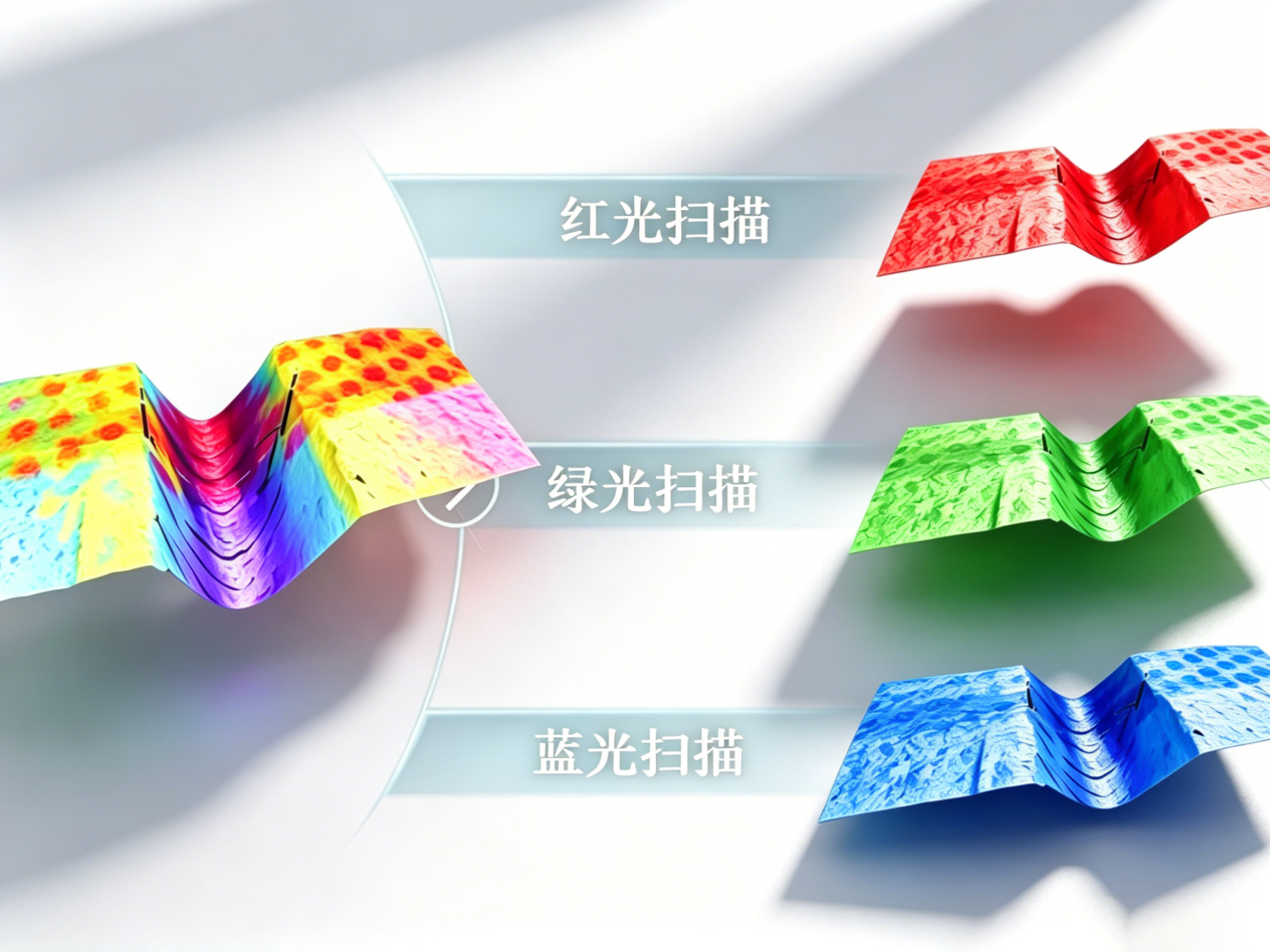 采用光學 3D 輪廓儀管控量子點墨滴體積，保障屏幕成像顯色穩定